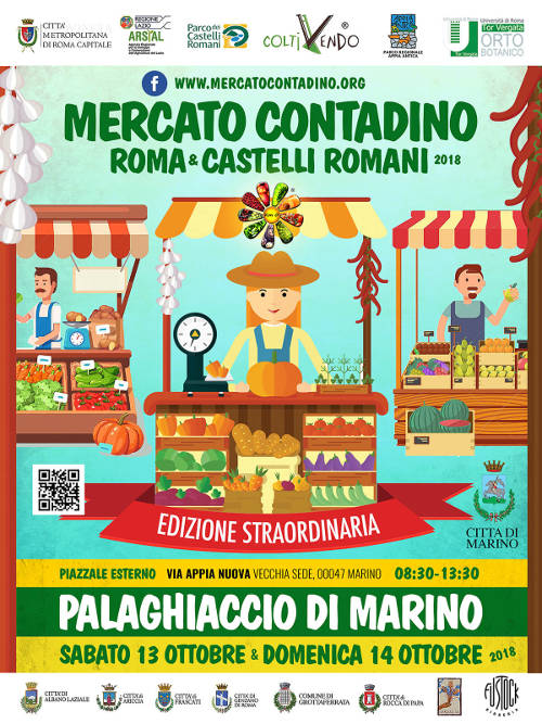 Il mercato contadino sbarca al palaghiaccio di Marino dal 13 e 14 ottobre 2018